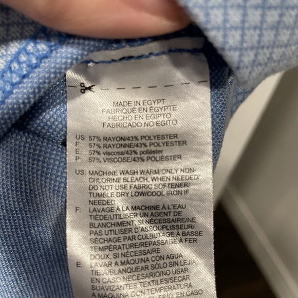 Reebok Polo Shirt Golf Casual Men's 5XL Blue Golf Performance Big and Tall - Picture 5 of 7